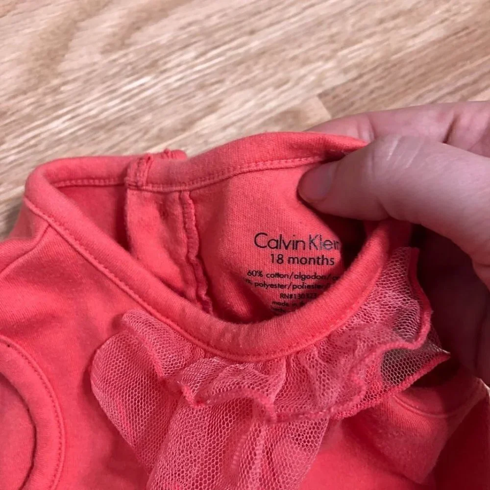 Calvin Klein Girls Outfit Bundle Linen 18 months